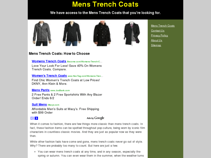 www.menstrenchcoats.net