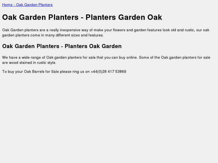 www.oakgardenplanters.com