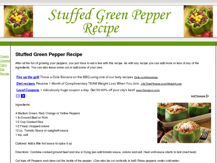 www.stuffedgreenpepperrecipe.com