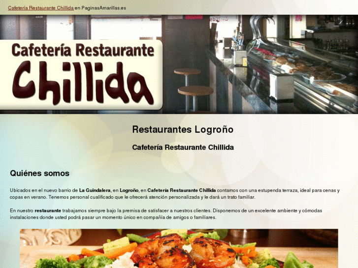 www.cafeteriarestaurantechillida.com