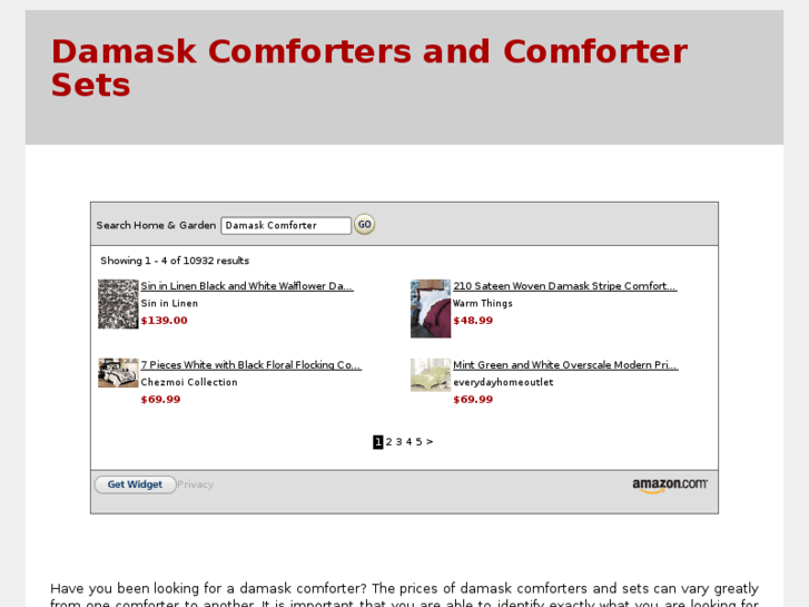 www.damaskcomforter.com