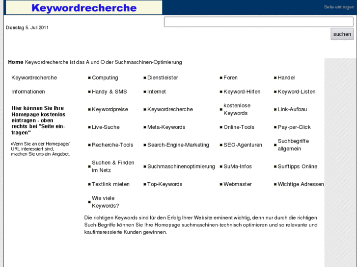 www.keywordrecherche.de