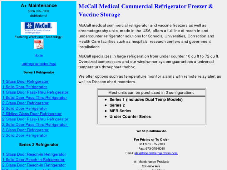 www.mccallrefrigeration.net