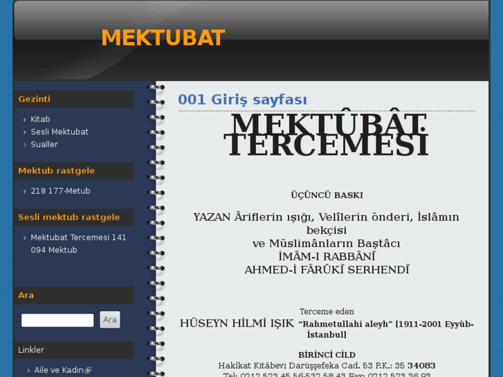 www.mektubat.de