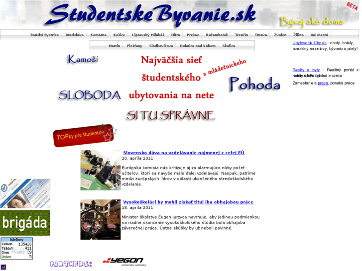 www.studentskebyvanie.sk