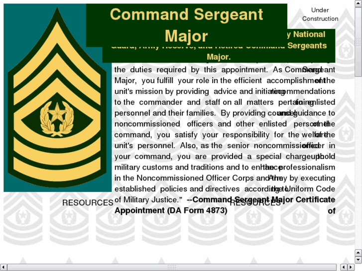 www.commandsergeantmajor.com