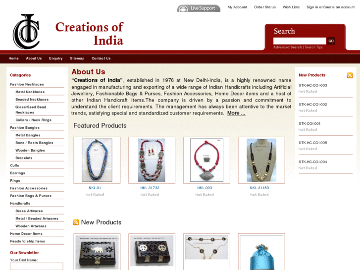 www.creationsofindia.com