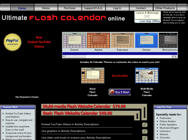 www.flashcalendar.net