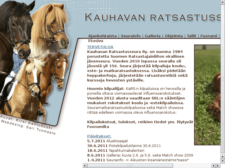 www.kauhavanratsastusseura.com