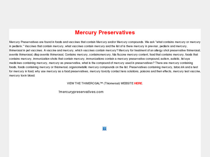 www.mercurypreservatives.com