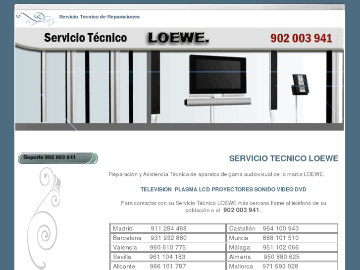 www.servicio-tecnicoloewe.es