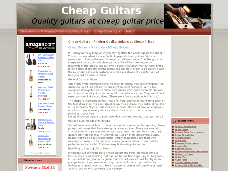 www.cheapguitarsstore.com