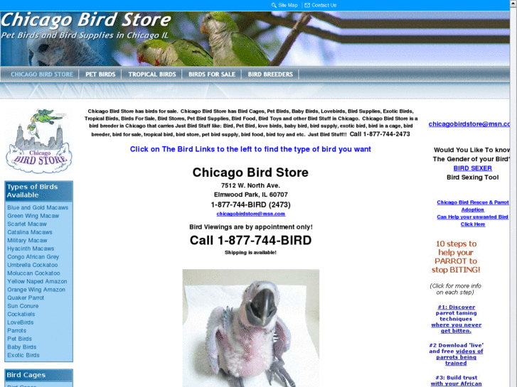 www.chicagobirdshop.com