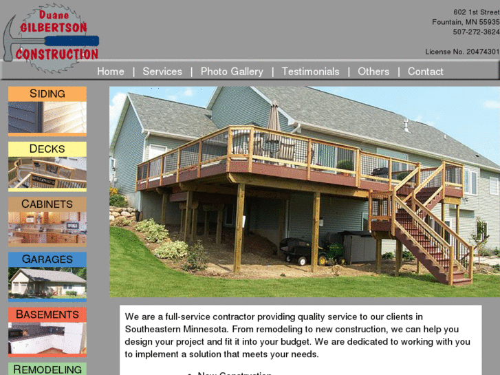 www.duanegilbertsonconstruction.com