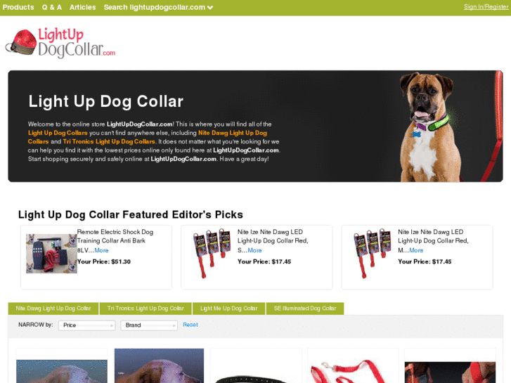 www.lightupdogcollar.com