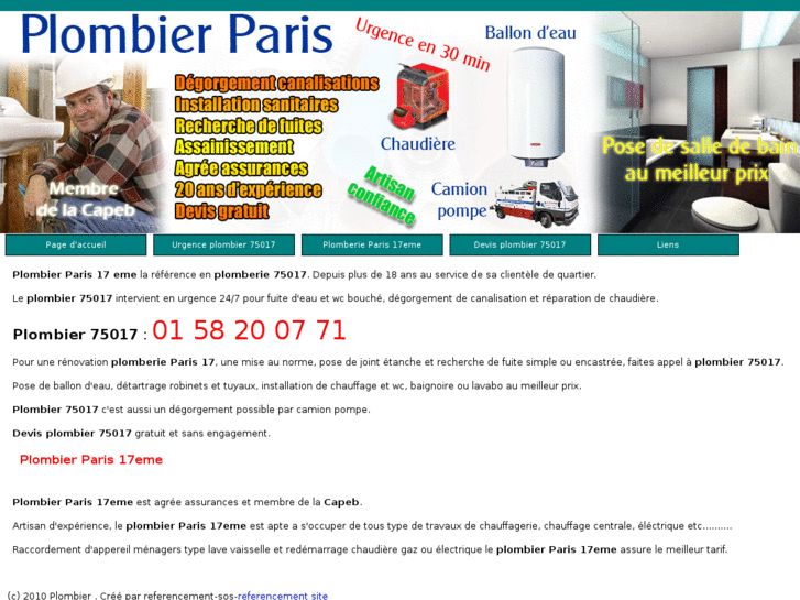 www.plombier75017.net