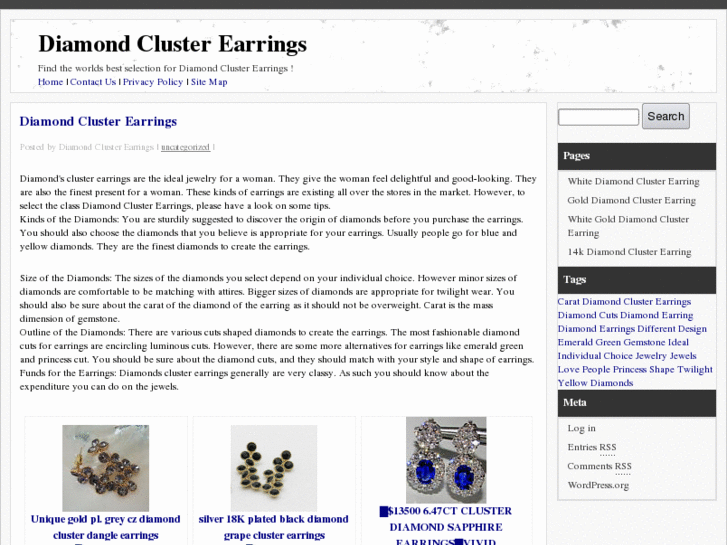 www.diamondclusterearrings.net