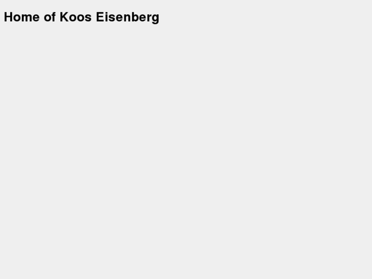 www.kooseisenberg.com