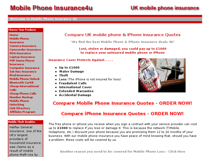 www.mobilephoneinsurance4u.com