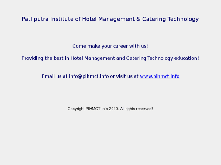 www.pihmct.info