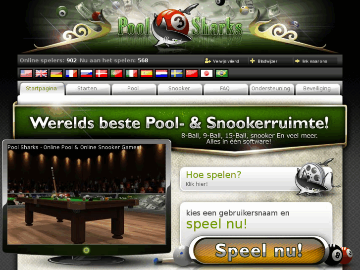 www.poolsharks.nl