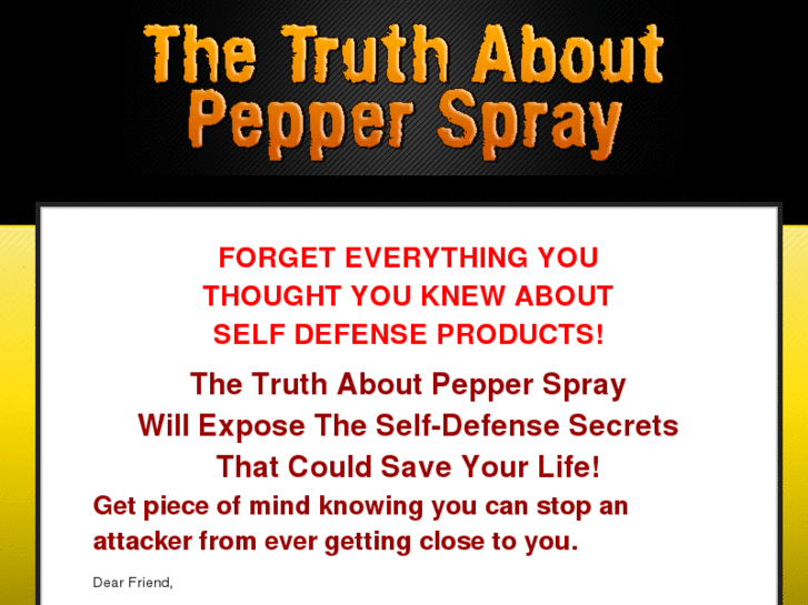 www.thetruthaboutpepperspray.com