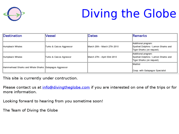 www.divingtheglobe.com