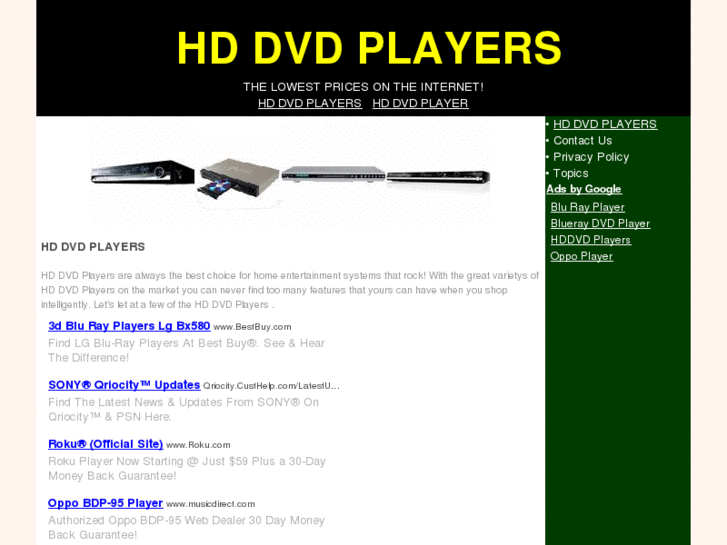 www.hddvdplayerssite.com