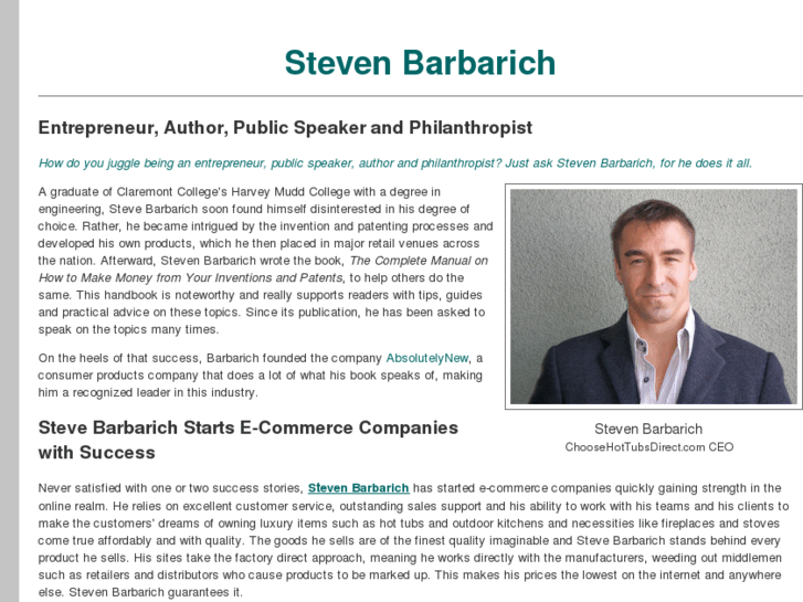 www.stevenbarbarich.org