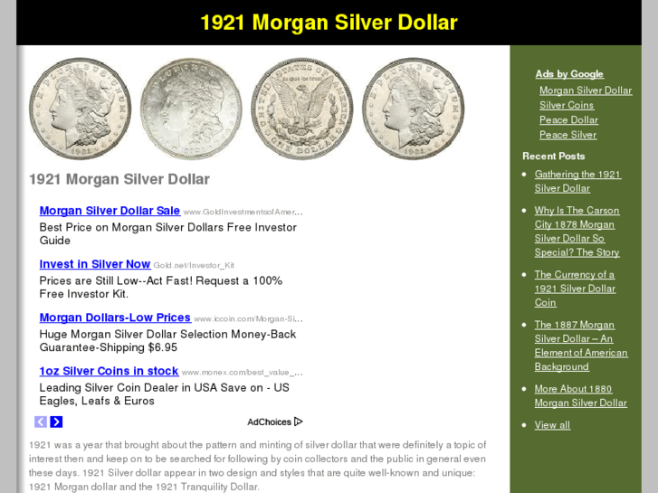 www.1921morgansilverdollar.org