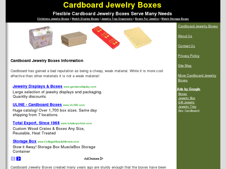 www.cardboardjewelryboxes.org