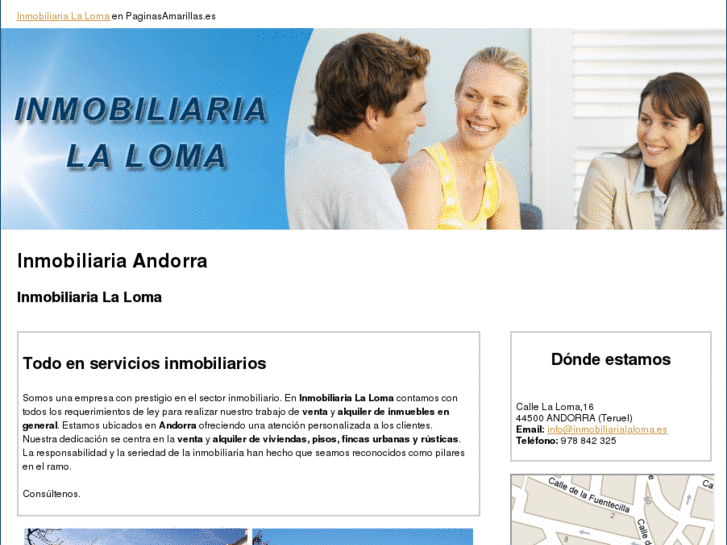 www.inmobiliarialaloma.es