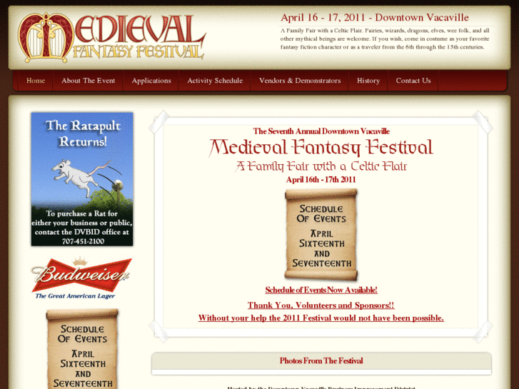 www.medievalfantasyfestival.com