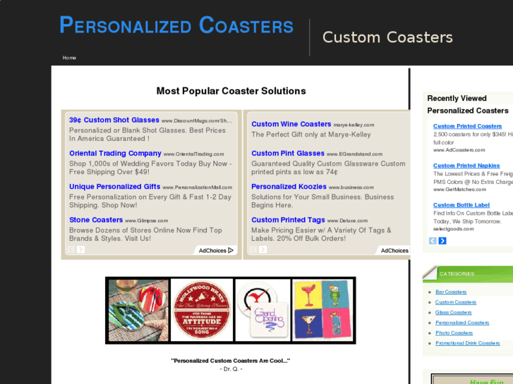 www.personalizedcoasters.org