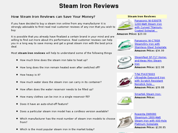 www.steamironreviewsonline.com