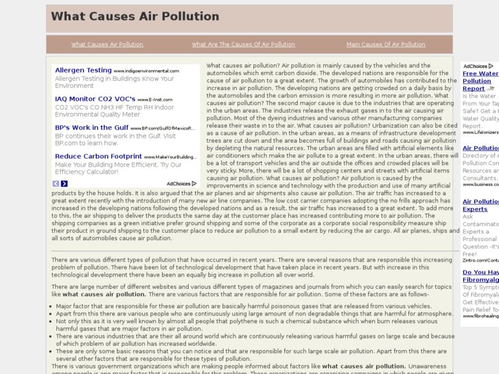 www.whatcausesairpollution.com