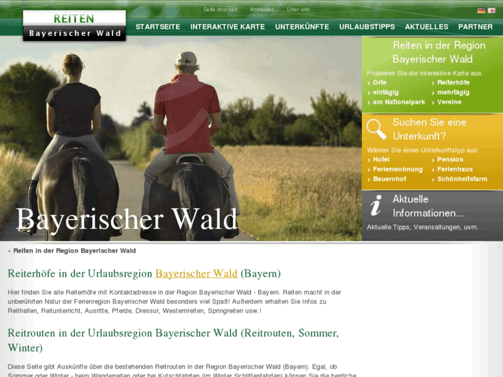 www.bayerischer-wald-reiten.de