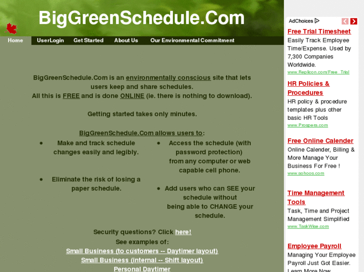 www.biggreenschedule.com