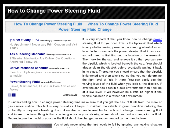 www.howtochangepowersteeringfluid.com