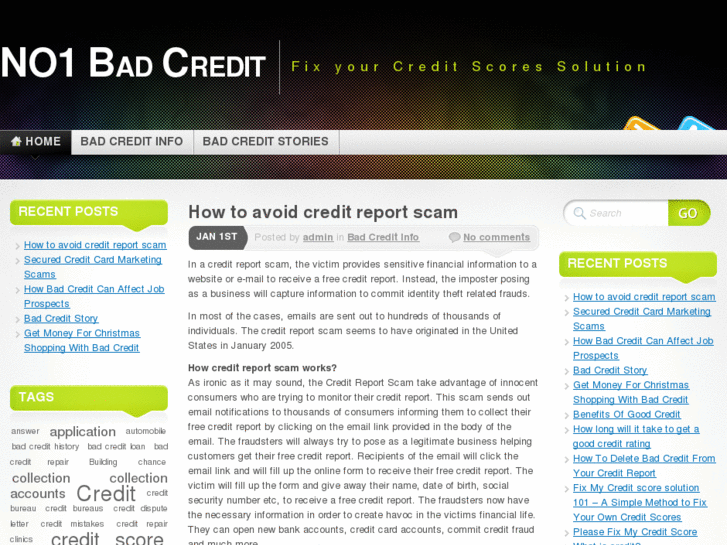 www.no1badcredit.com