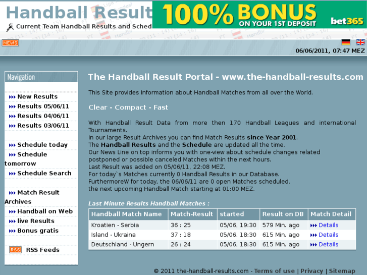 www.the-handball-results.com