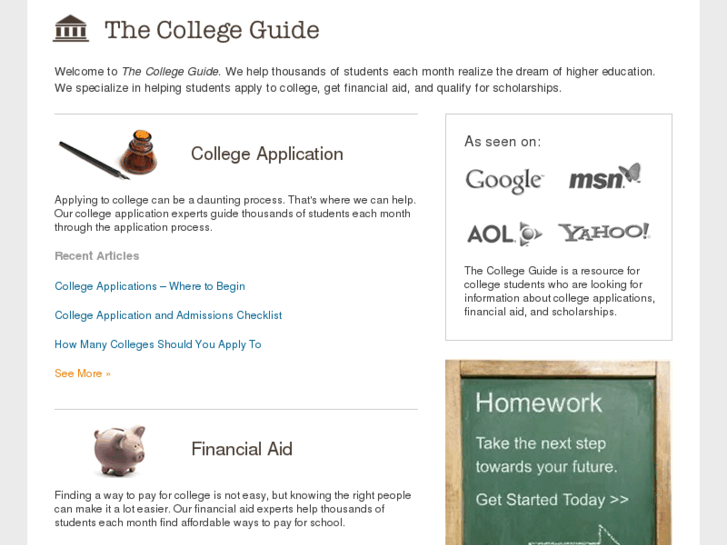 www.applicationforcollege.com