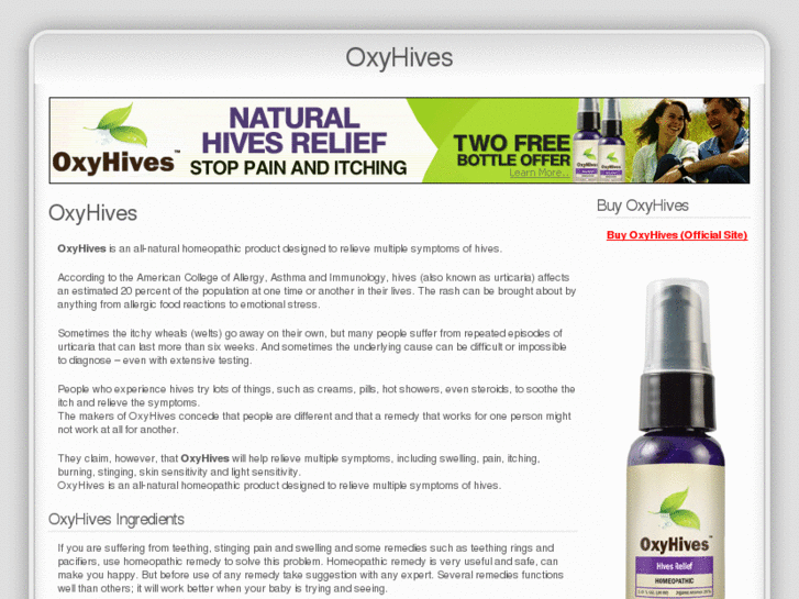 www.oxyhives.info