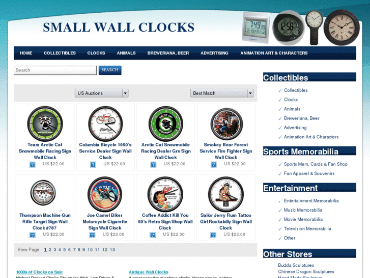 www.smallwallclocks.com