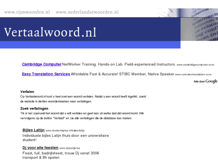 www.vertaalwoord.nl