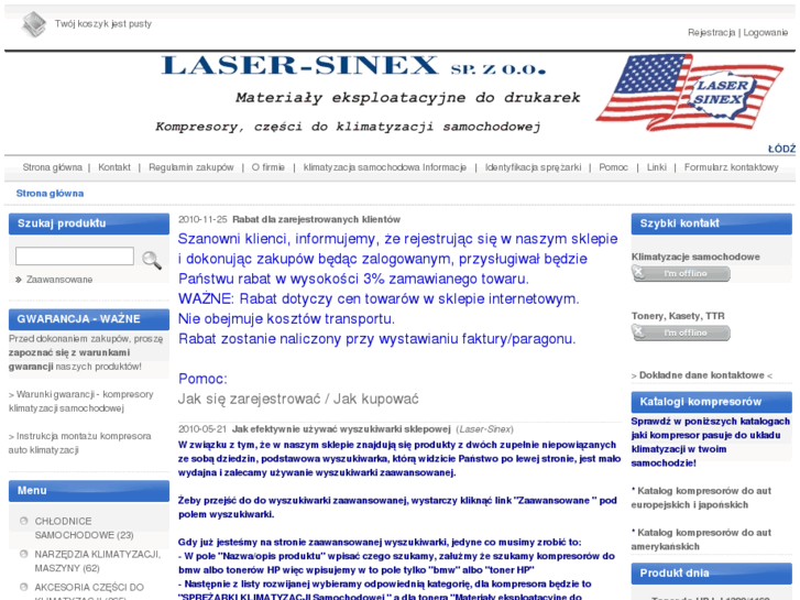 www.e-sklep-laser-sinex.pl