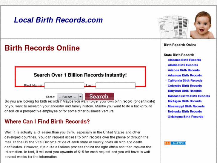 www.localbirthrecords.com