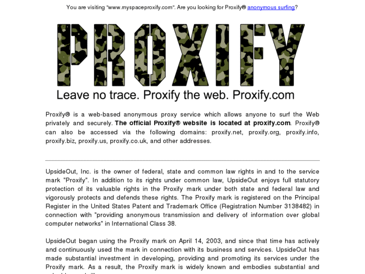 www.myspaceproxify.com