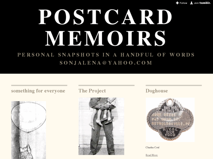 www.postcardmemoirs.com