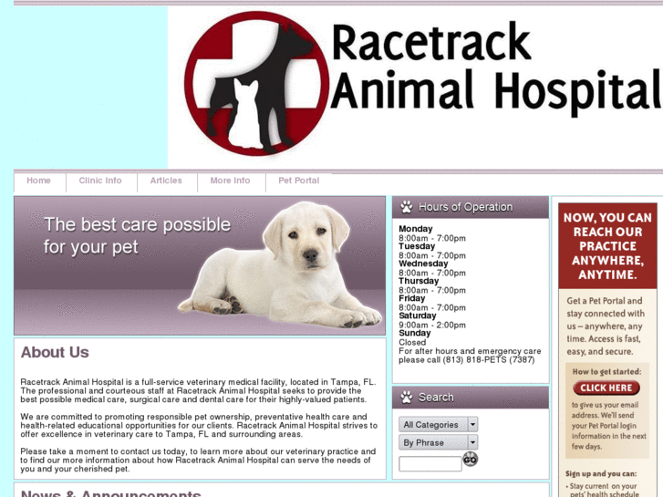 www.racetrackvet.com